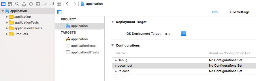 Build configurations